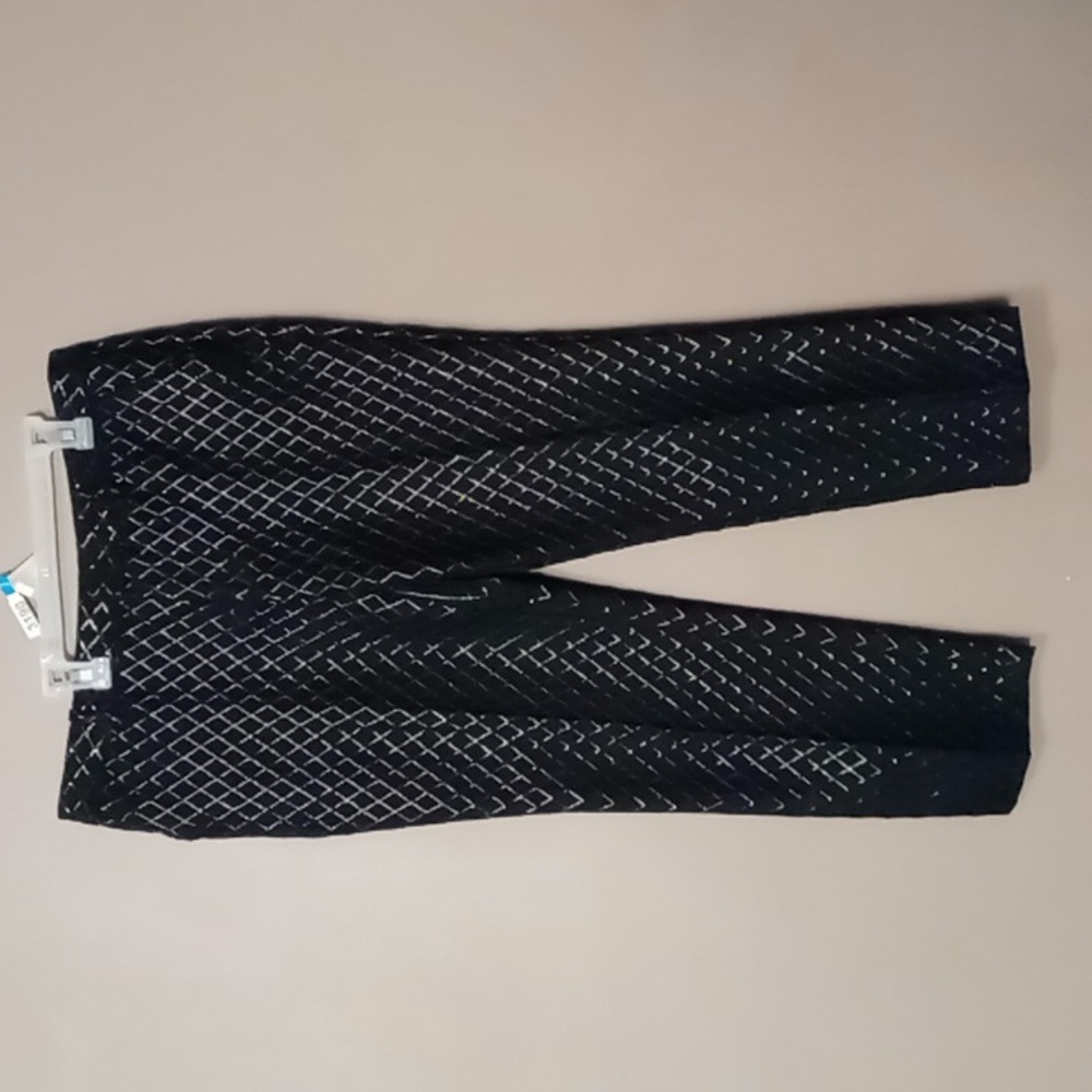 Worthington Shiny Patterned Ankle Pants Size 8